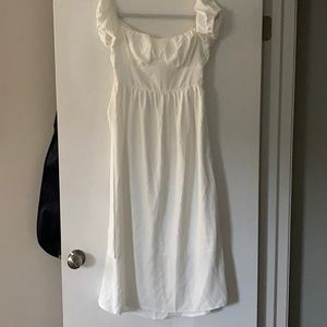 Off shoulder midi dress